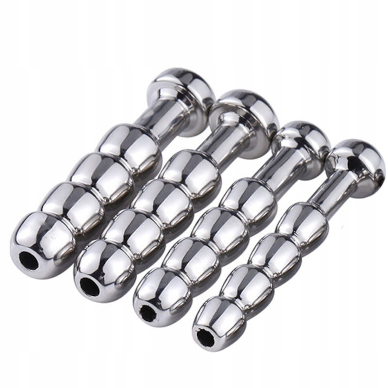 STALOWE DILATORY DO CEWKI MOCZOWEJ, ZESTAW CZTERECH DILATORÓW Z UJŚCIEM