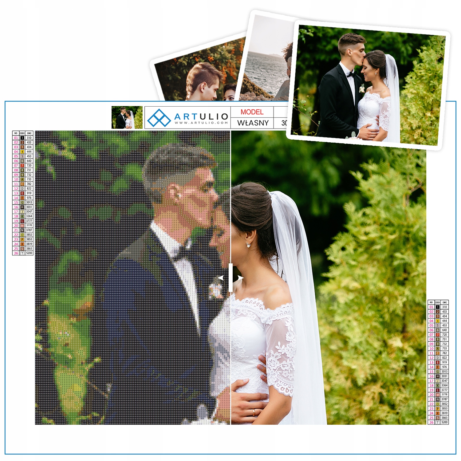 Diamantová výšivka z vlastní fotografie Sada diamond painting příslušenství