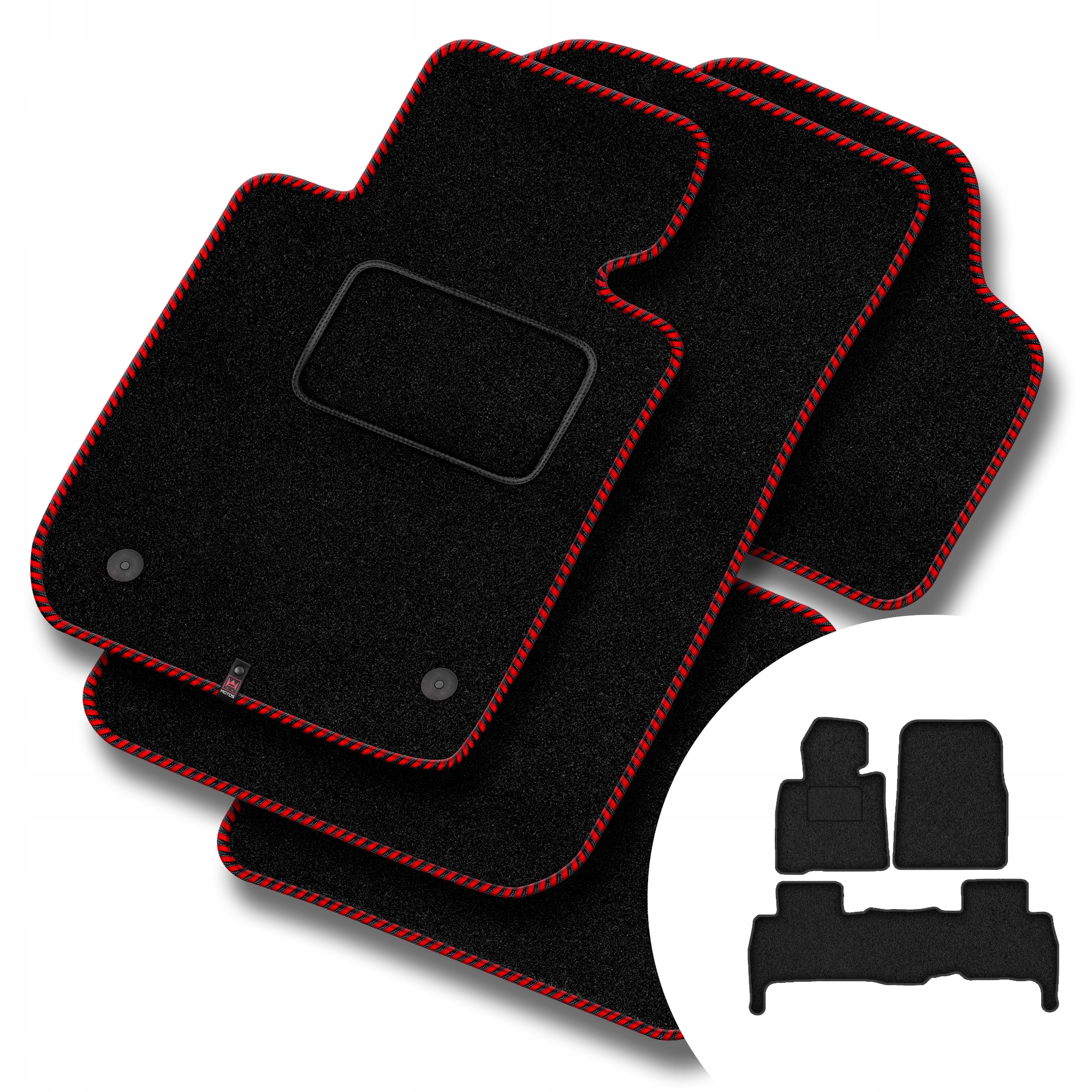 Velurové koberce Streak pro Toyota Land Cruiser J200 2007-2021