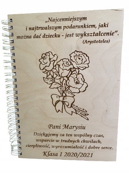 

Album grawerowany dla nauczyciela, szkoła