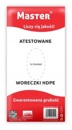 

Woreczki Master żywność atestowane 22x35 1000szt.