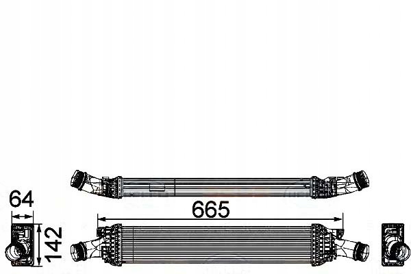 

Intercooler Behr Hella 8K0145805G 8K0145805P 48702