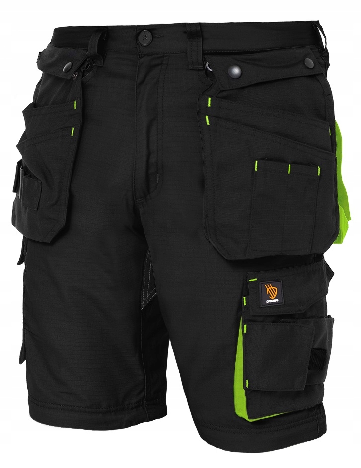 Mocne SPODNIE ROBOCZE MONTERSKIE ZEUS 2w1 ODPINANE NOGAWKI RIP-STOP Odblask Rozmiar 54