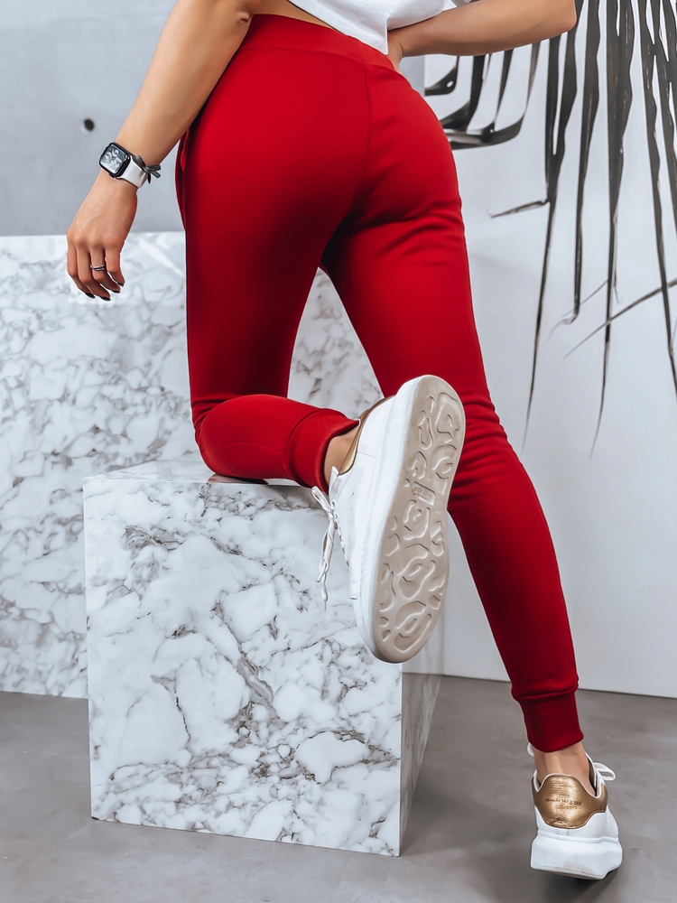 DAMSKIE SPODNIE DRESOWE GŁADKIE roz. XL Wzór dominujący bez wzoru