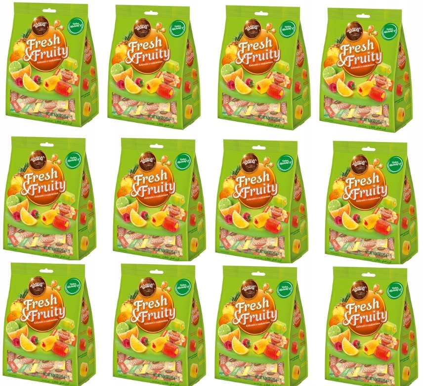 Levně 12x 245g Wawel čerstvé ovocné Bonbóny v krabičce