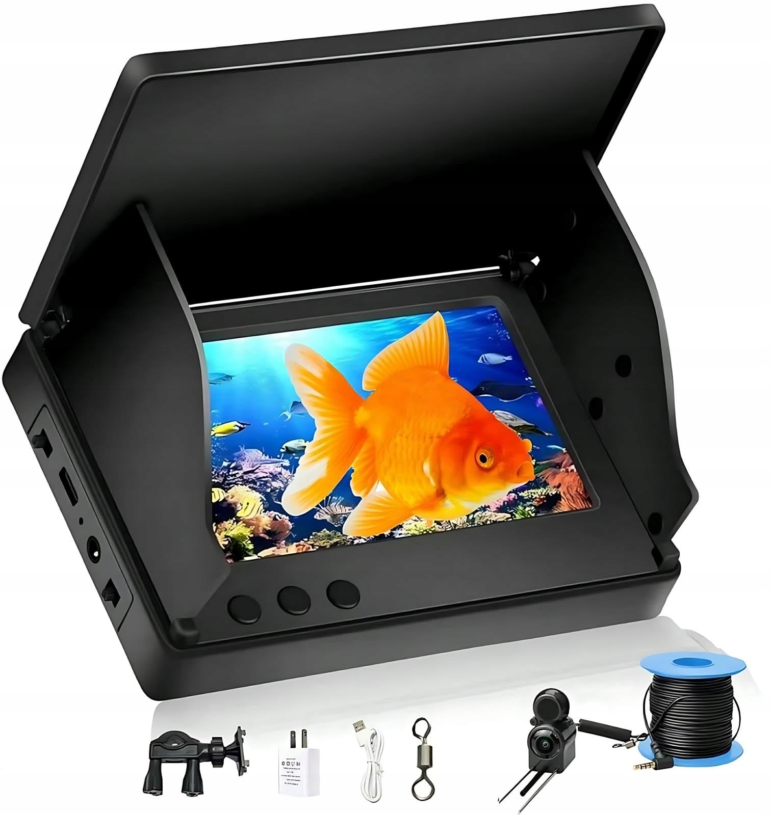 Rybářská Kamera Podvodní 4.3" LCD Monitor 30 m Detektor Ryb Akumulátor 2.0
