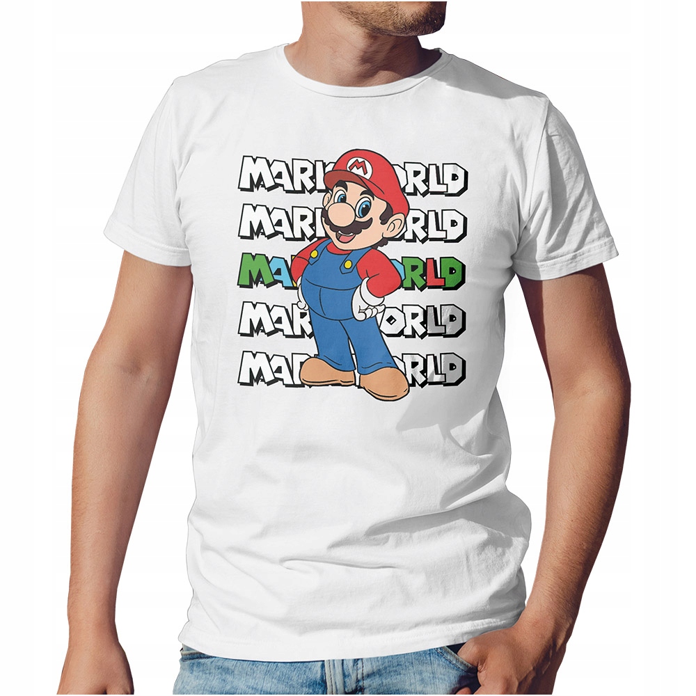 

Koszulka Męska Super Mario Roz. M Wzory