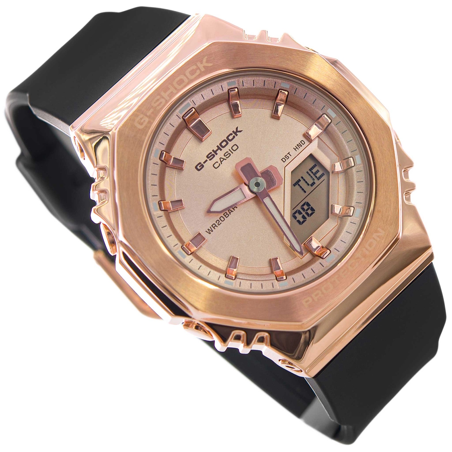 Dámské Hodinky Casio GM-S2110PG-1A4ER G-shock Černé S Sportovním Řemínkem