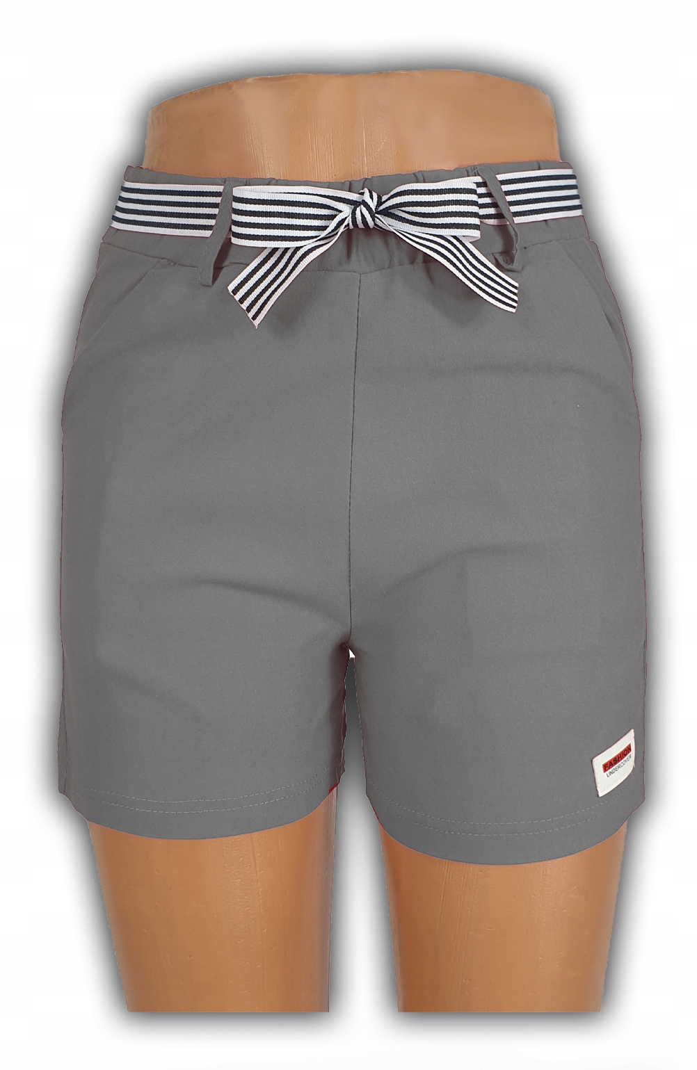 KRÓTKIE SPODENKI DRESOWE SZORTY SZARE BAWEŁNIANE MODNE NA LATO L/XL Model Casual Comfort Shorts