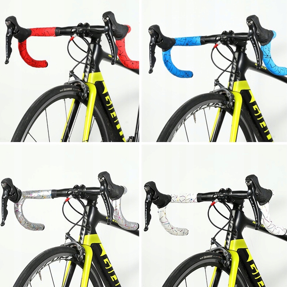 OWIJKA owijki taśma na KIEROWNICĘ ROWEROWĄ 2x215cm Kolor dominujący srebrny