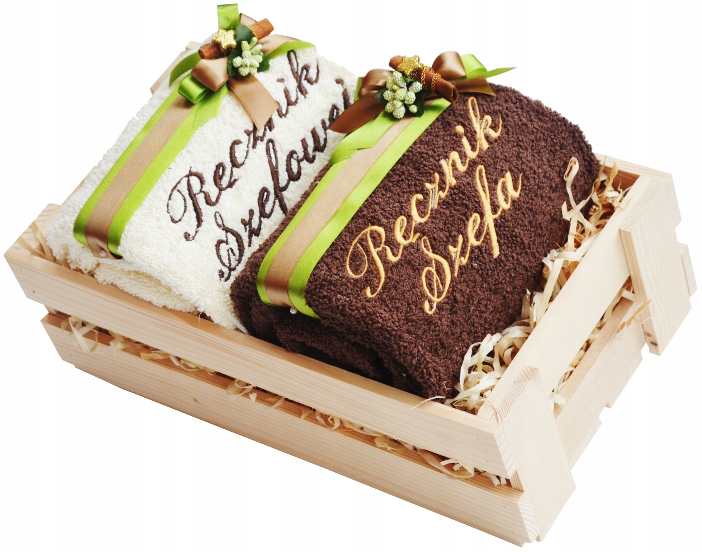 GRUBE PIĘKNE Ręczniki z Haftem Prezent pod Choinkę Marka FM