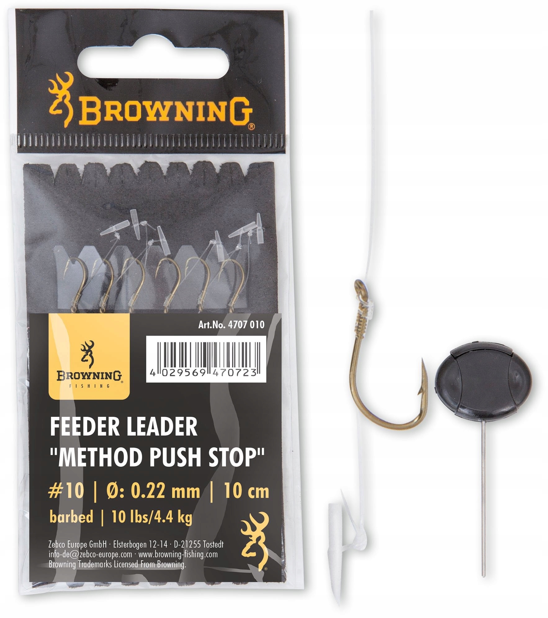 

Przypon Browning Feeder Method Push Stop 10 Igła