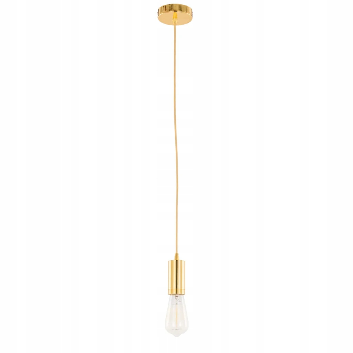 Italux Závěsná lampa Moderna zlatá E27 1x60W nastavitelná 150 cm IP20