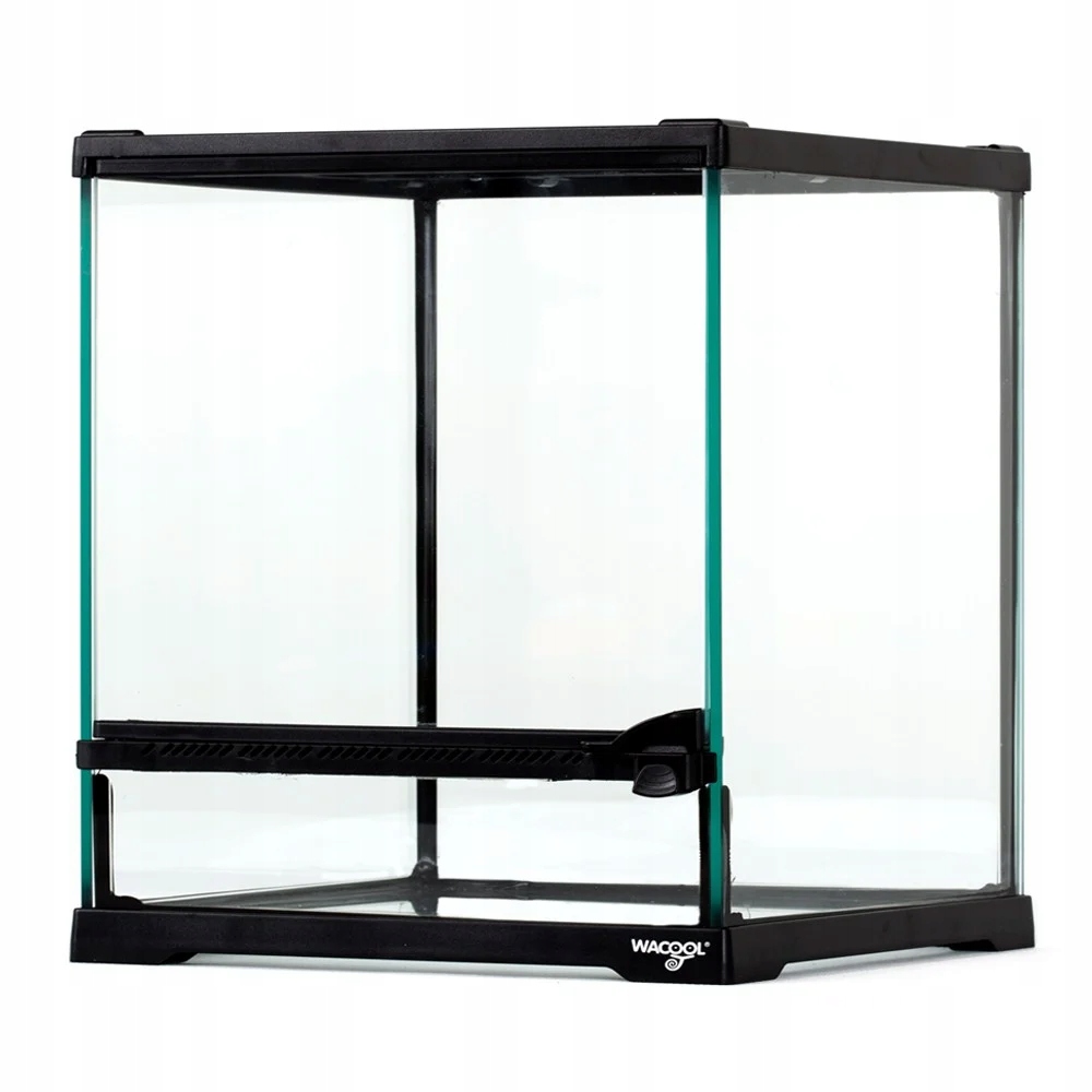 Levně Malé Skleněné Terárium 21X21X20 CM Pro Chovné Pavouka Hmyzu A Plazů