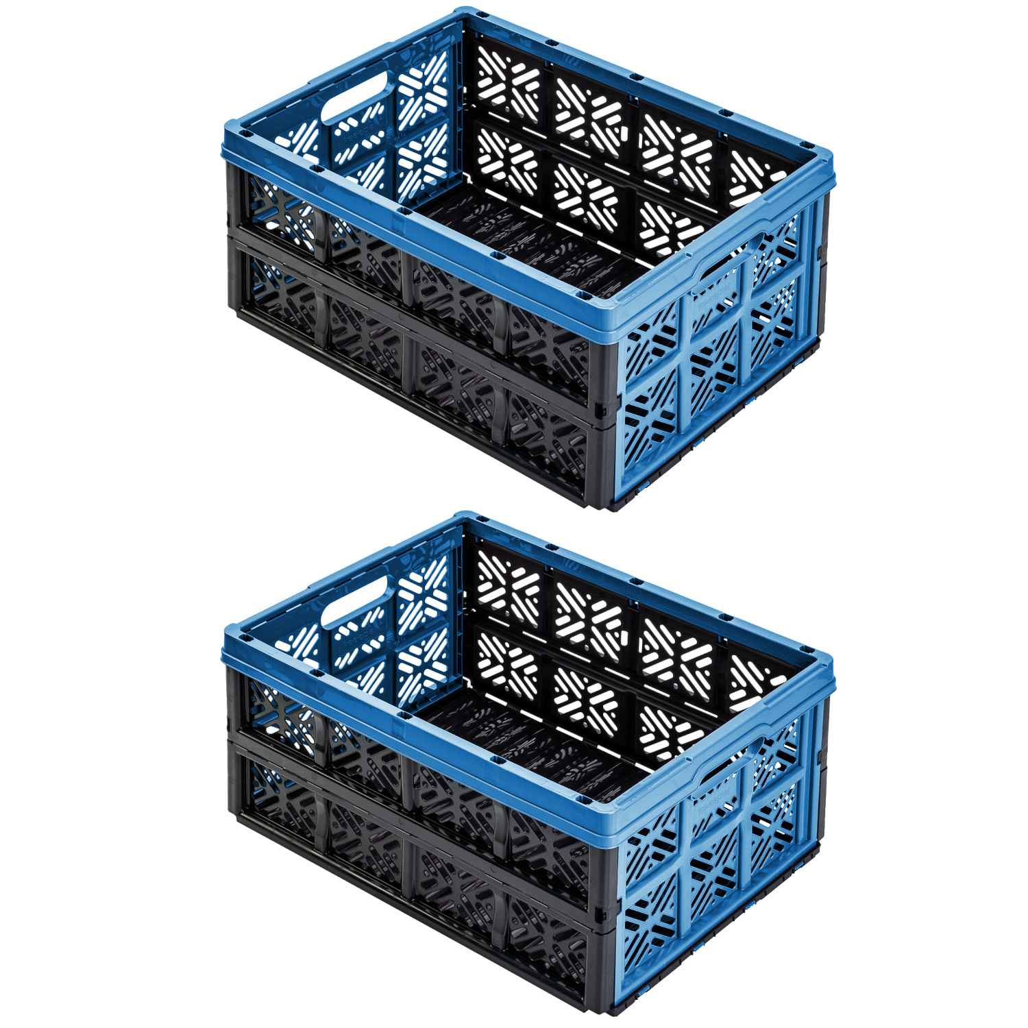 

2X Kosz składany do samochodu na zakupy 32L Blue