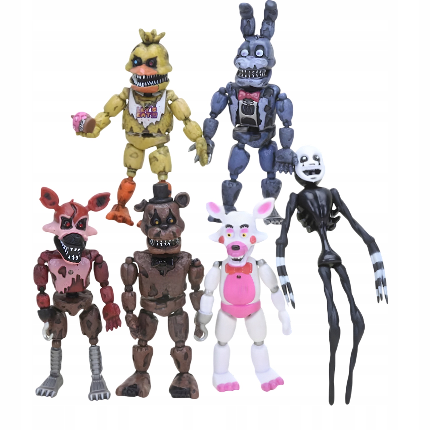 6 ШТ FNAF ФИГУРКА FIVE NIGHTS AT FREDDY'S ФИГУРКИ НАБОР
