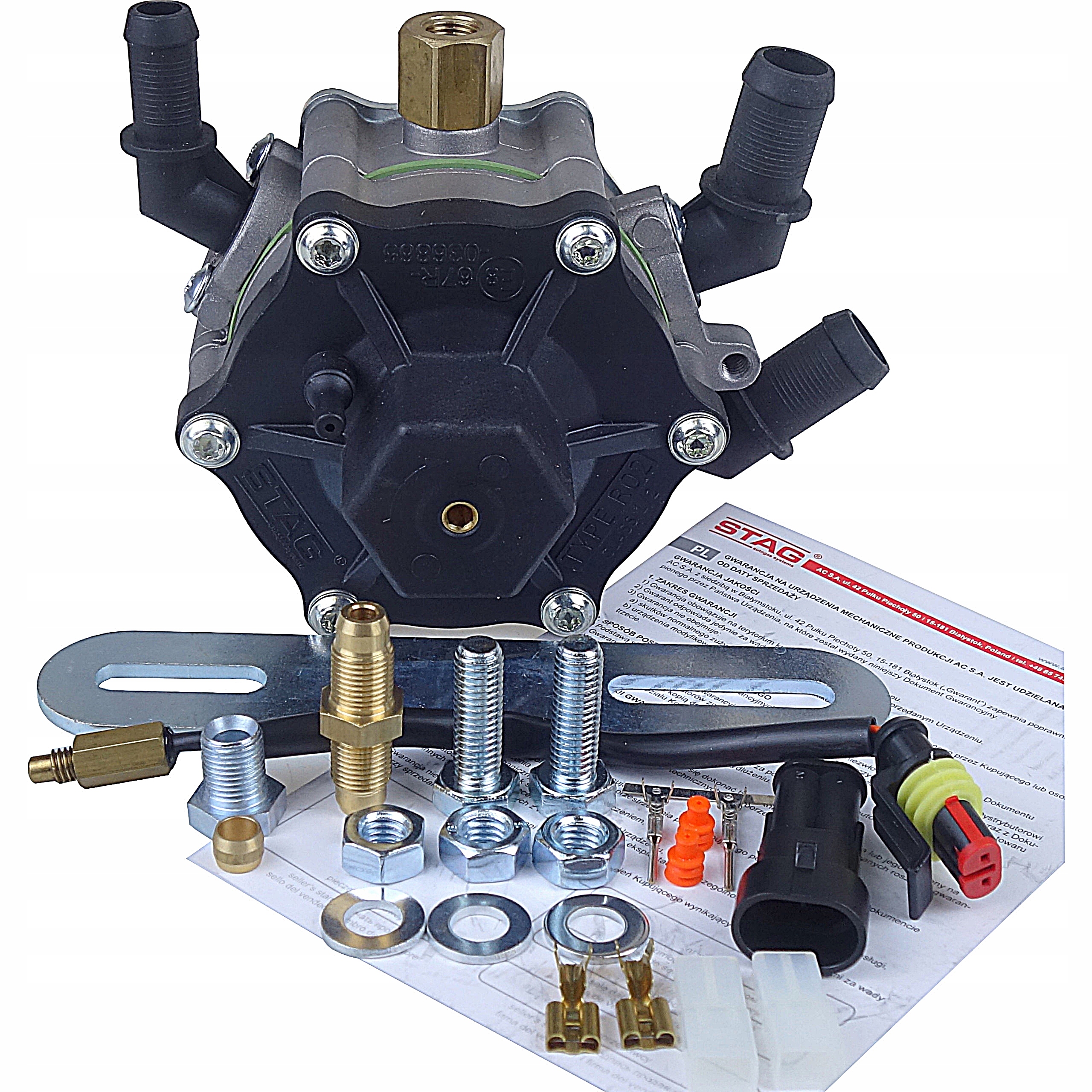 Parownik reduktor gazu AC STAG R02 150 KM + czujnik temperatury + akcesoria