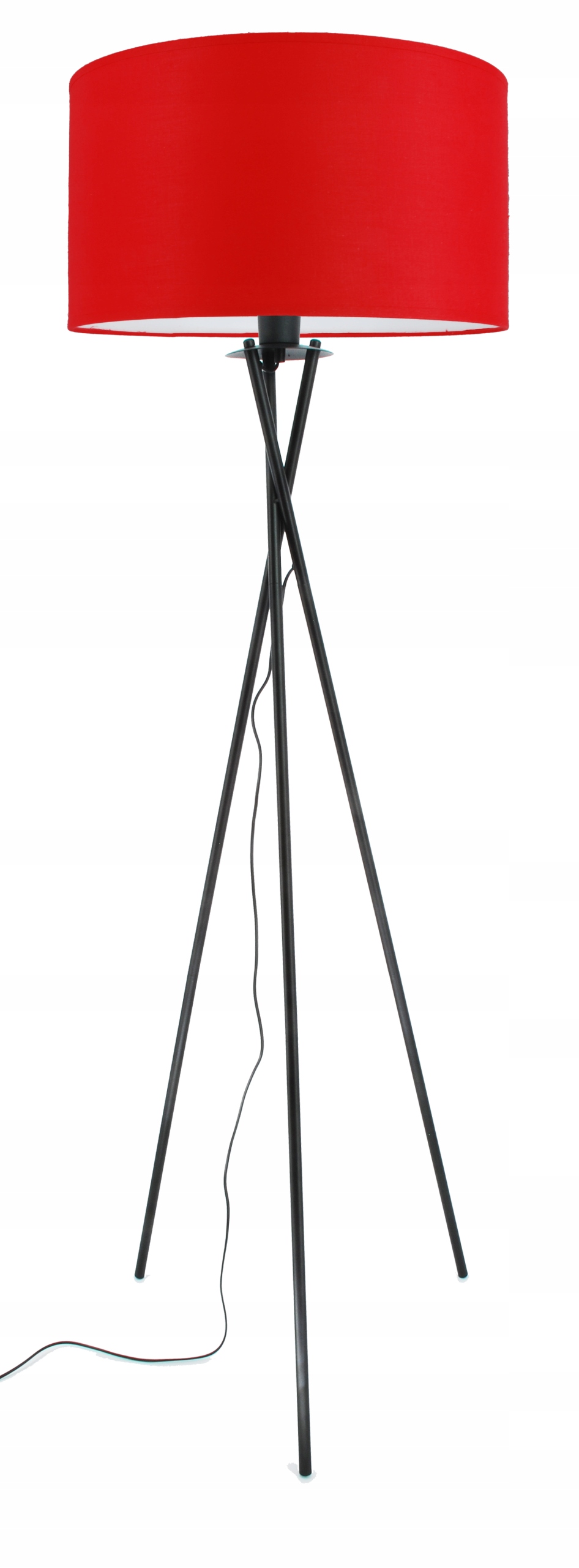 Moderná podlahová lampa červené tienidlo 40 cm, obývacia izba, spálňa, novinka