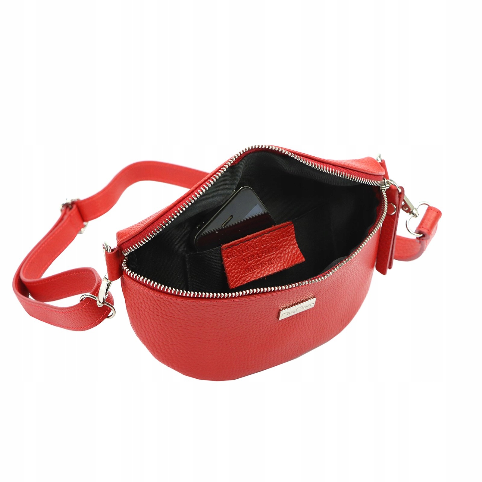 TOREBKA NERKA SASZETKA BIODROWA ZE SKÓRY MIAMORE Wzór dominujący bez wzoru