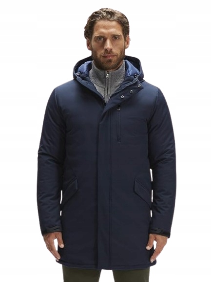 North Sails Tmavě Modrá Bunda S Kapucí Zateplená Ke Kolenům Xs Kwj