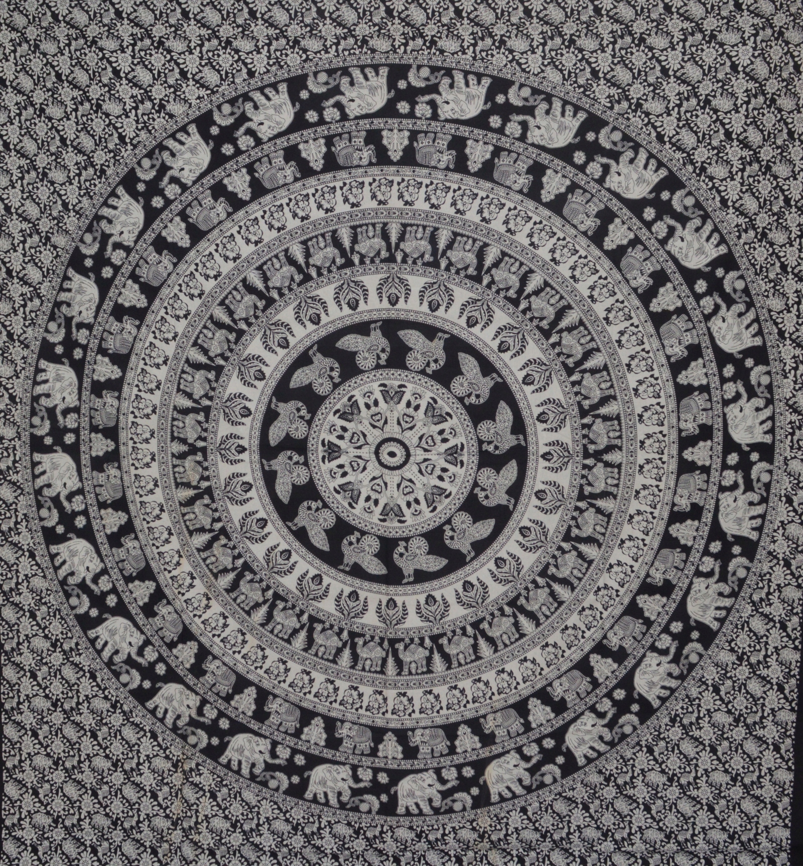 Indyjska NARZUTA XXL kapa orient MANDALA bawełna