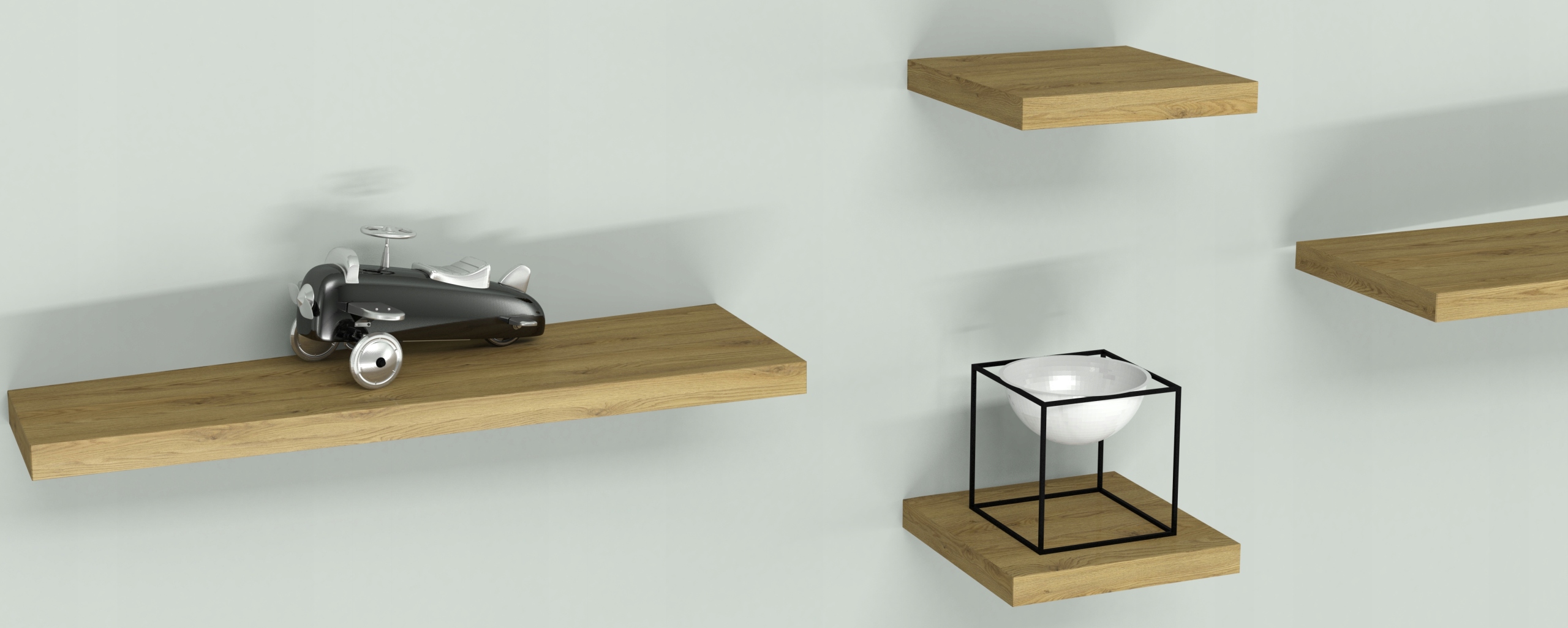 NEVIDITEĽNÁ PODPERA Rameno 10x145 Skryté upevnenie Levitujúca polica Výška 10 mm