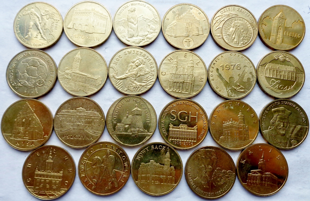 2 ZŁ NG 2006 KOMPLET 23 MONET ROCZNIK