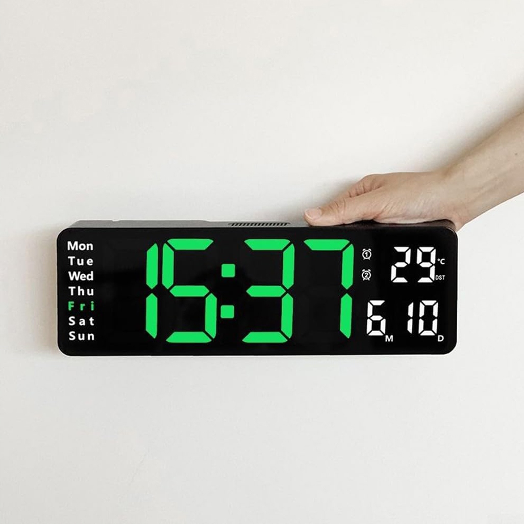 Moderní Digitální Led Hodiny, Elektronický Stolní Budík, Nástěnný