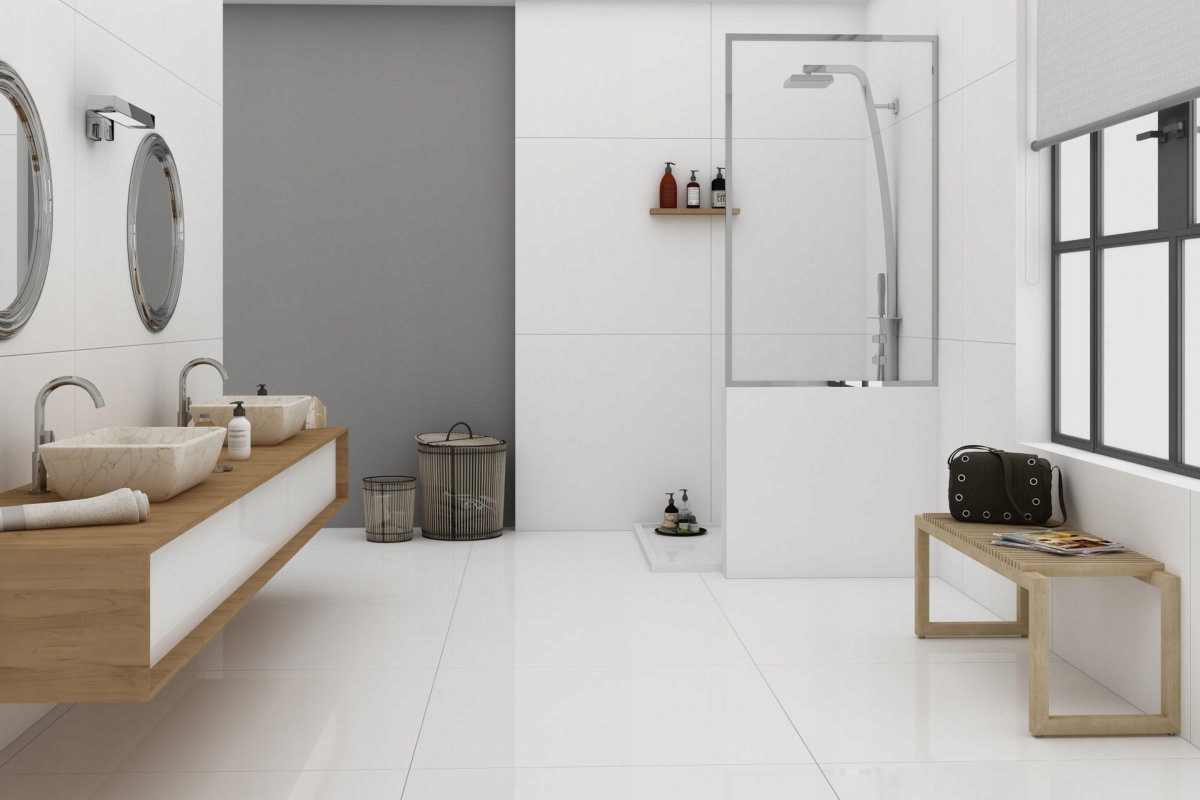 GRES SZKLIWIONY SUPER WHITE 80x80 Typ gres