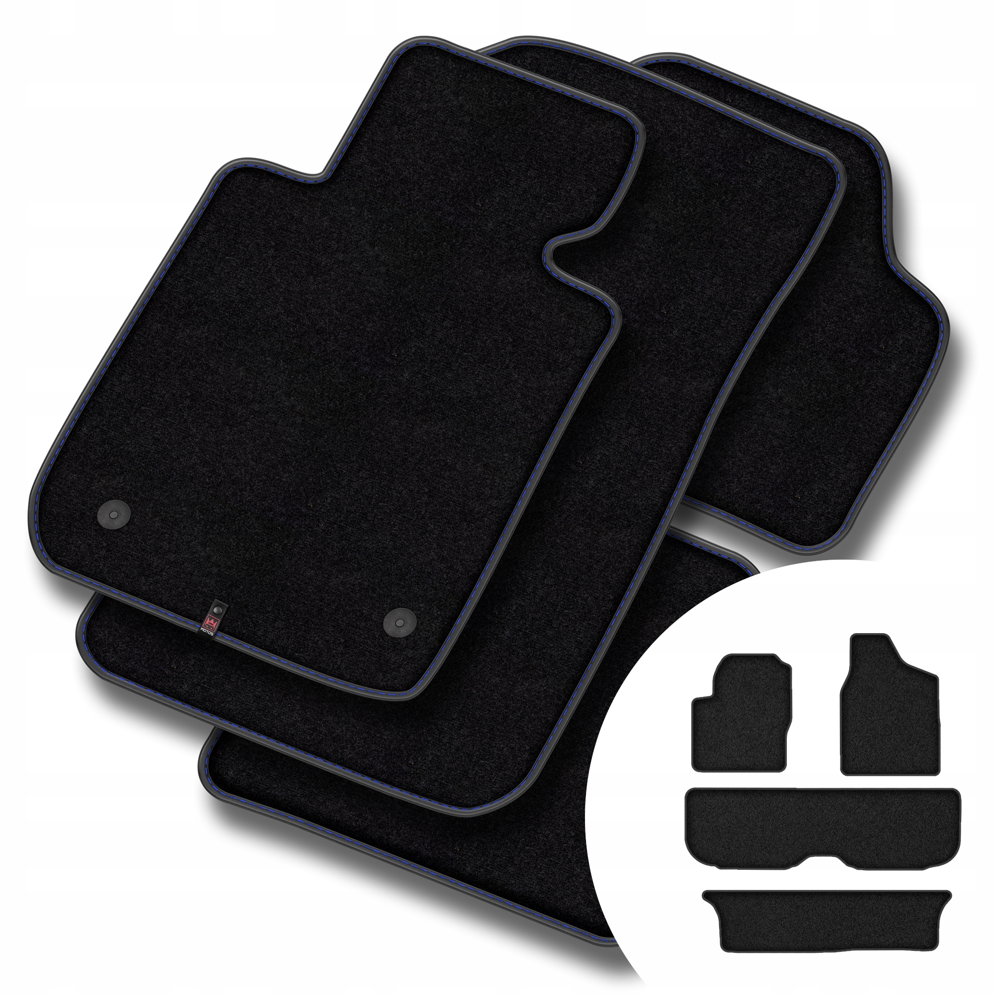 Prémiové velurové koberce pro Seat Alhambra I 1996-2010 7 osob