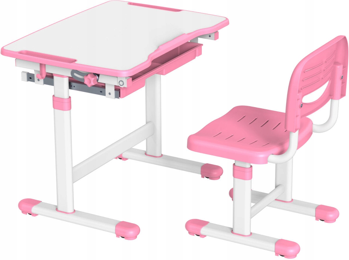 Biurko MOZOS DC-SET + Krzesło Różowo-biały Liczba elementów w zestawie 2