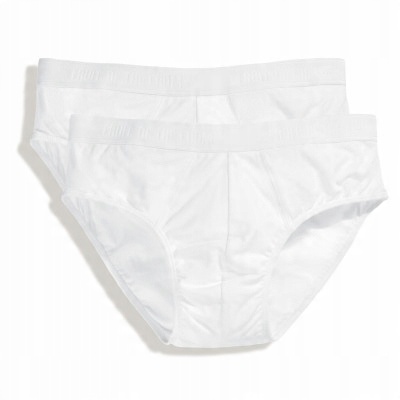 

Slipki Męskie Classic Fruit of Loom 2pak Biały XL