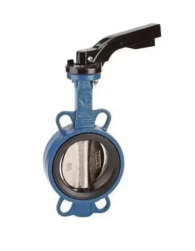 Medziprírubová škrtiaca klapka Dn 125 mm ručná s pákovým ventilom