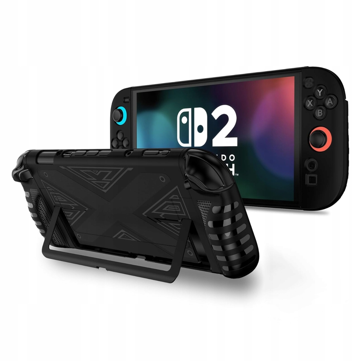 Etui do Nintendo Switch 2, antypoślizgowy wytrzymały pokrowiec obudowa 360°