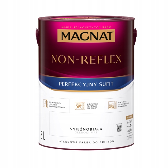 Magnat Non-reflex 5L Latexová Barva Bílá Sněhově Bílá
