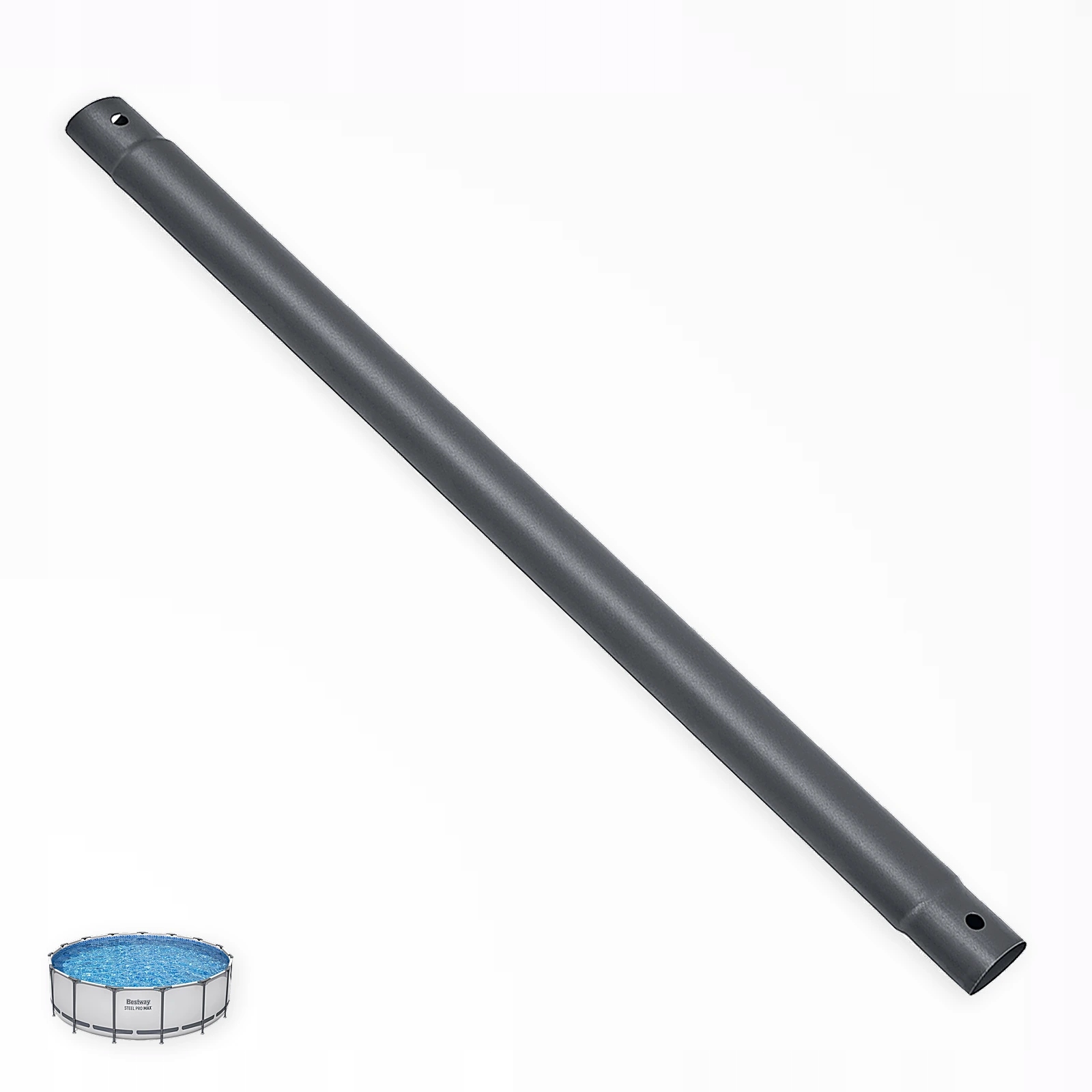 Šedá horizontální trubka do bazénu Bestway Steel Pro Max 561AK 457x122 cm nová