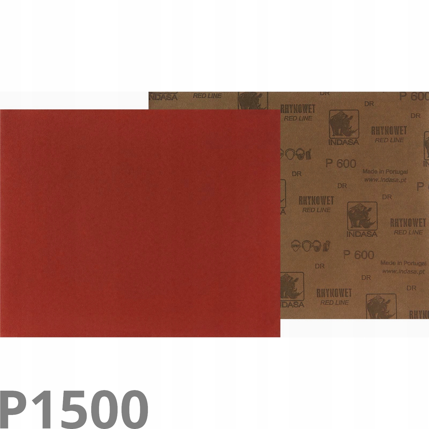 Papier Ścierny Arkusz Wodny Red Line Indasa P1500 1szt.