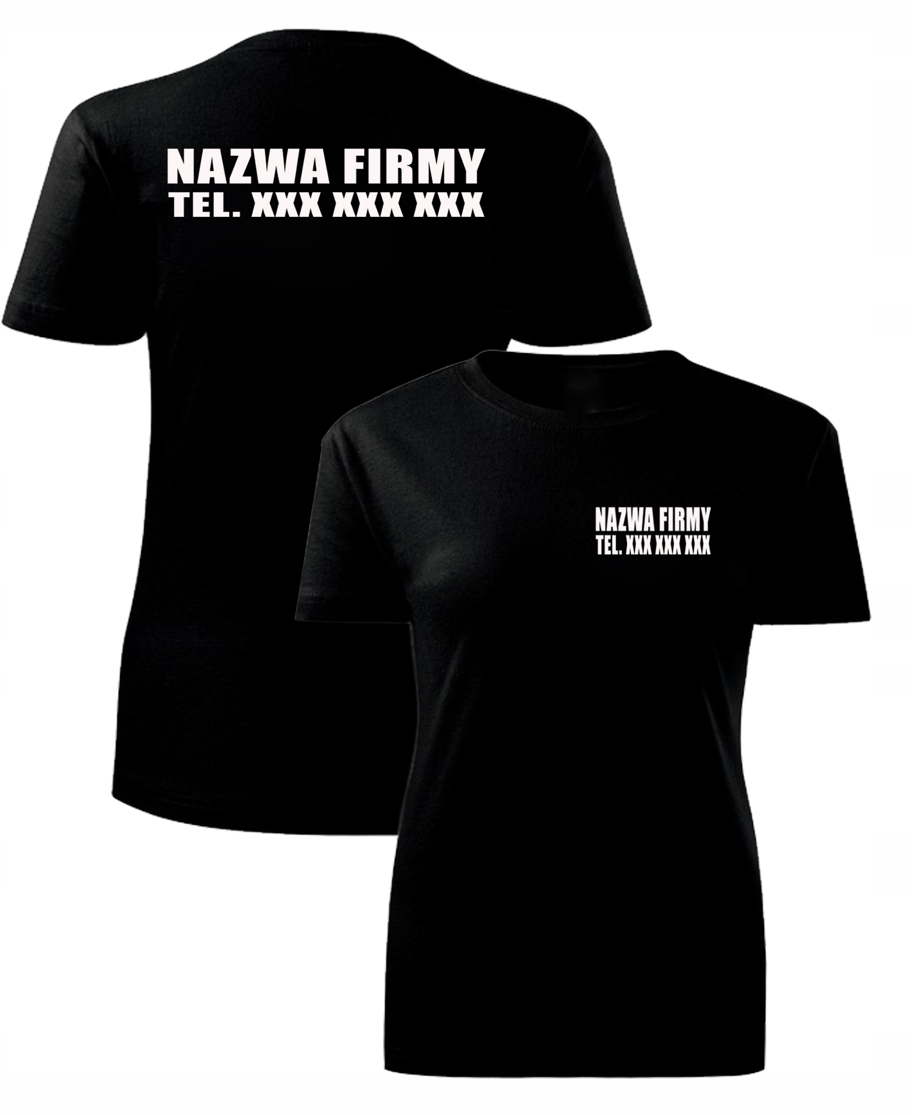 

Damska Koszulka z nadrukiem Logo Nazwa Firmy