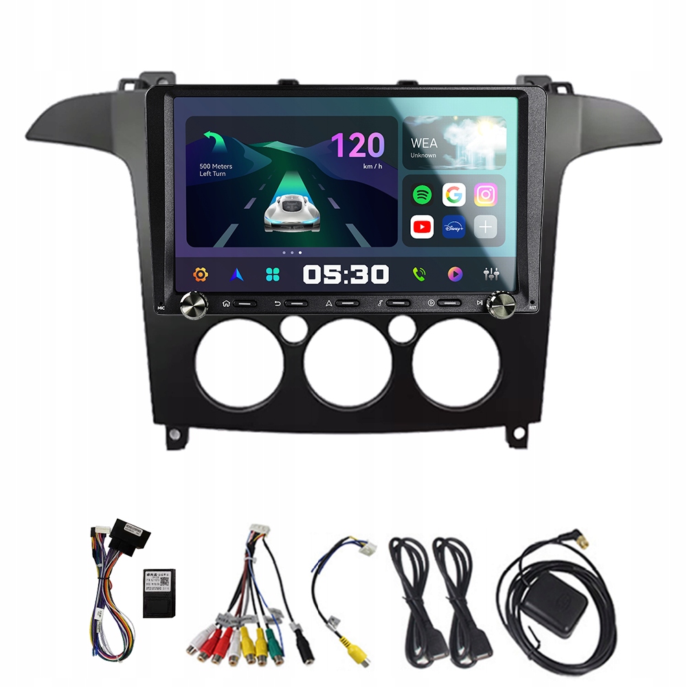 2Din Android 13 autorádio pro Ford S-max S-max 2007-2015 Mt 2G 32G Carplay