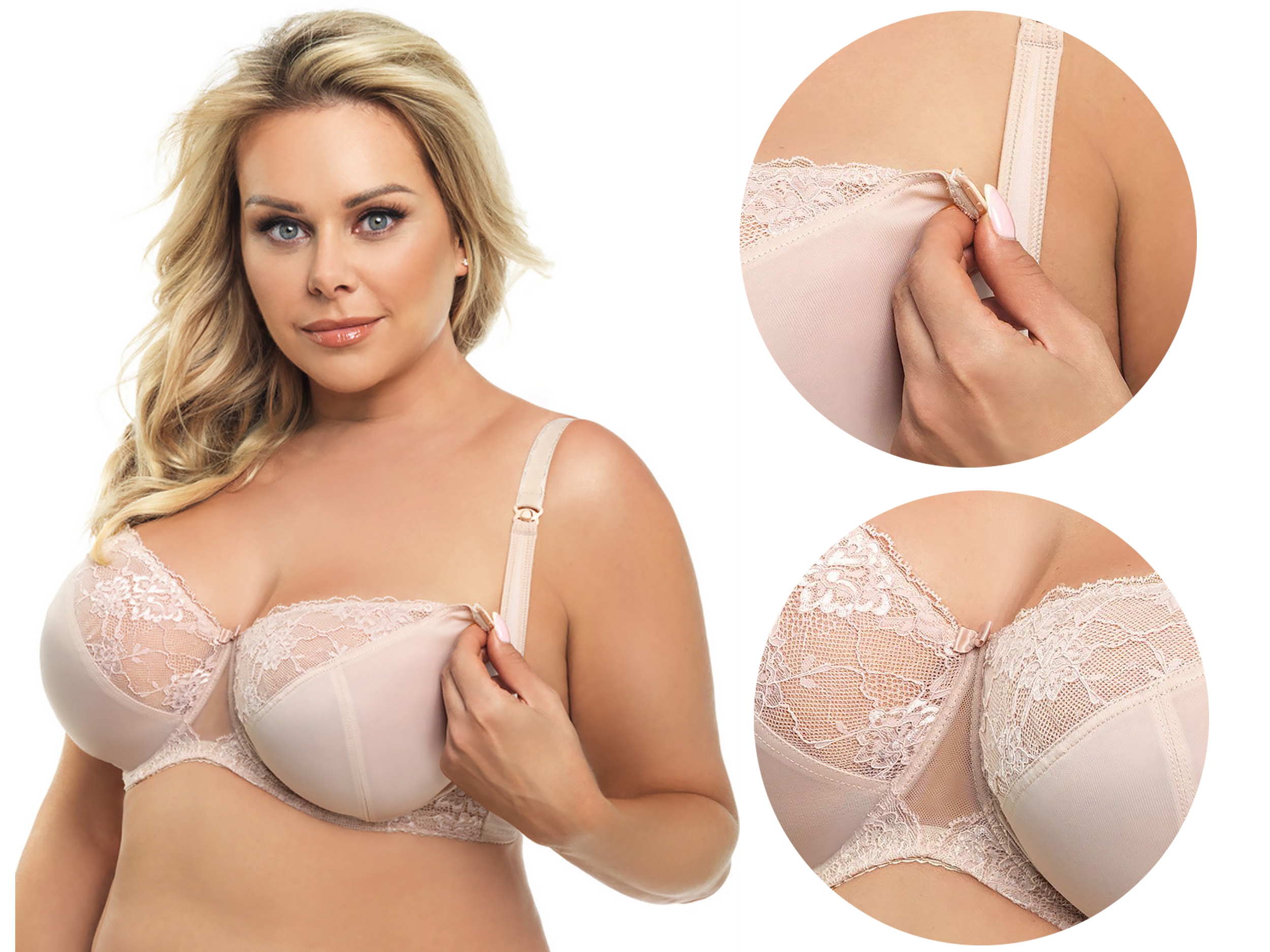 

Biustonosz do karmienia Gorsenia MK15 Amy Beż 95D