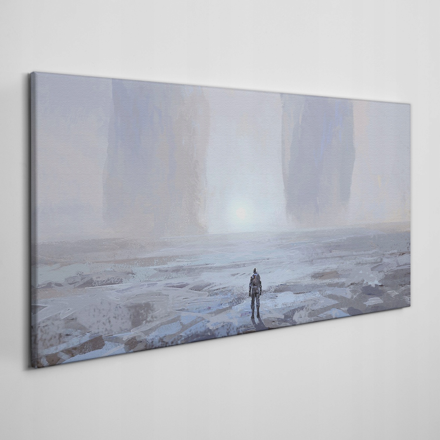 

Foto-obraz na ramie płótno Człowiek góry 140x70 cm