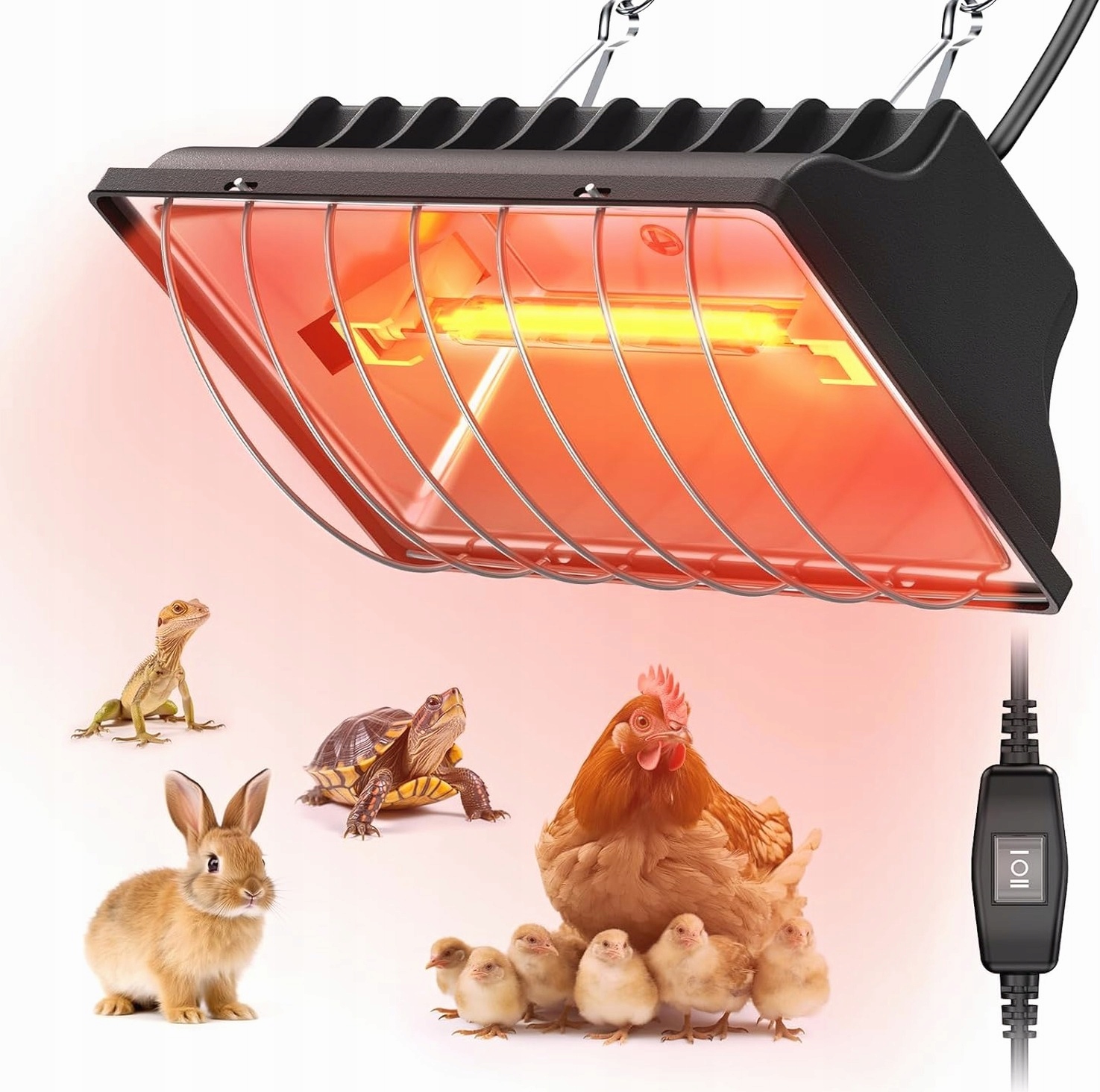 Topná Žárovka Pro Zvířata 250 W 175 W 125 W Regulovatelný Výkon Kurníku