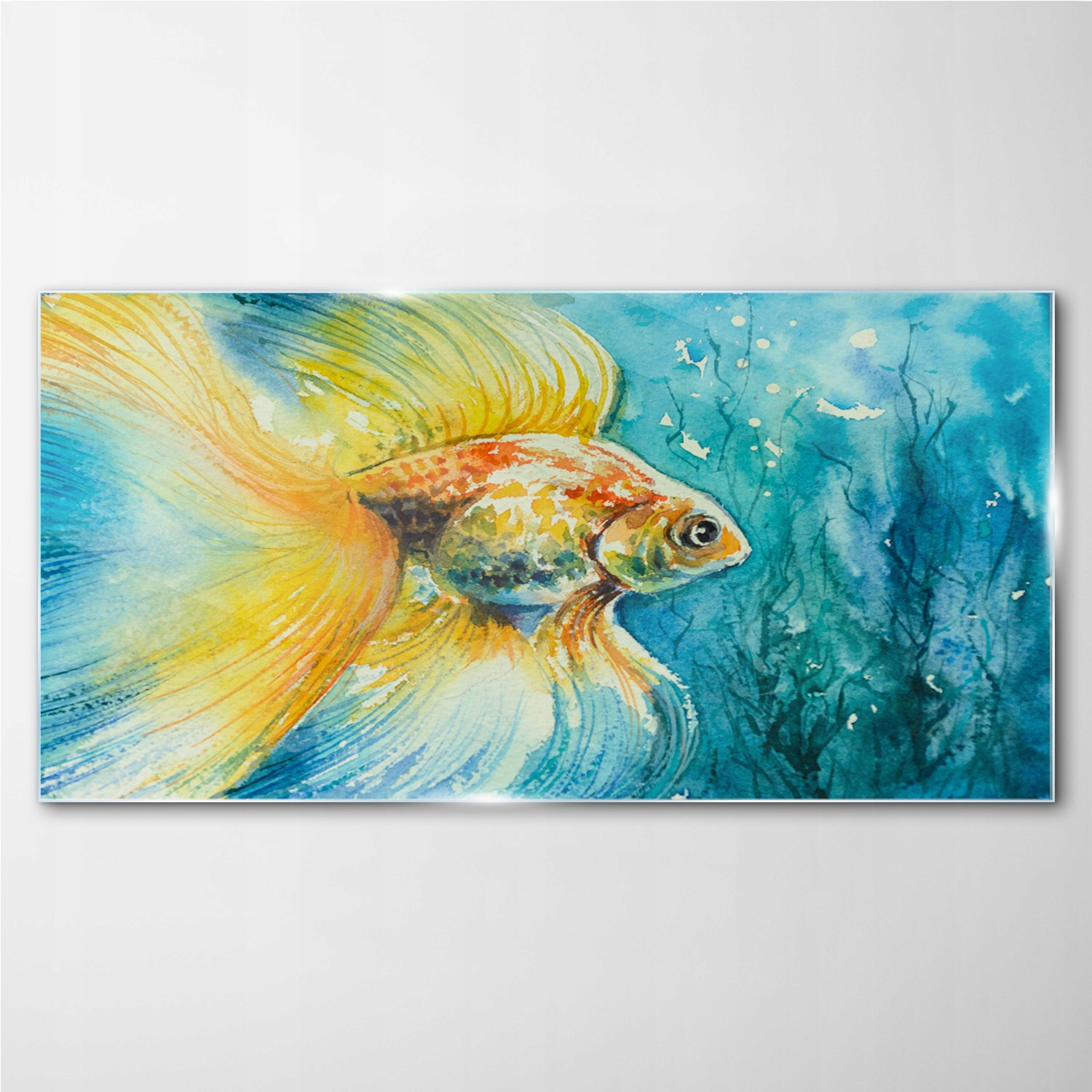 

Obraz z nadrukiem szklany Złota rybka 100x50 cm