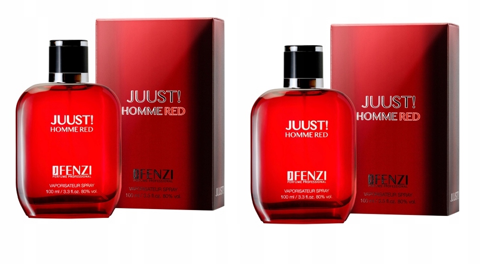 JFenzi Juust! Homme Red 2x100 ml parfémovaná voda
