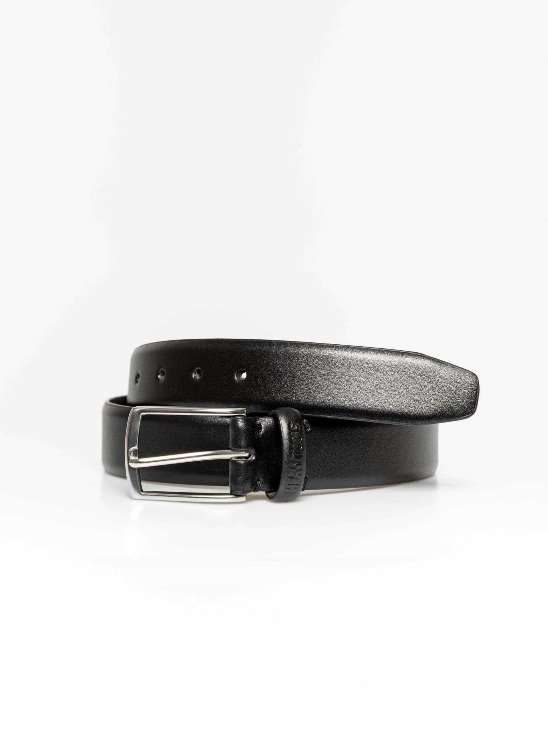 Heavy Tools Pánský Kožený Opasek Ke Kalhotám Leon Black 95 Černý