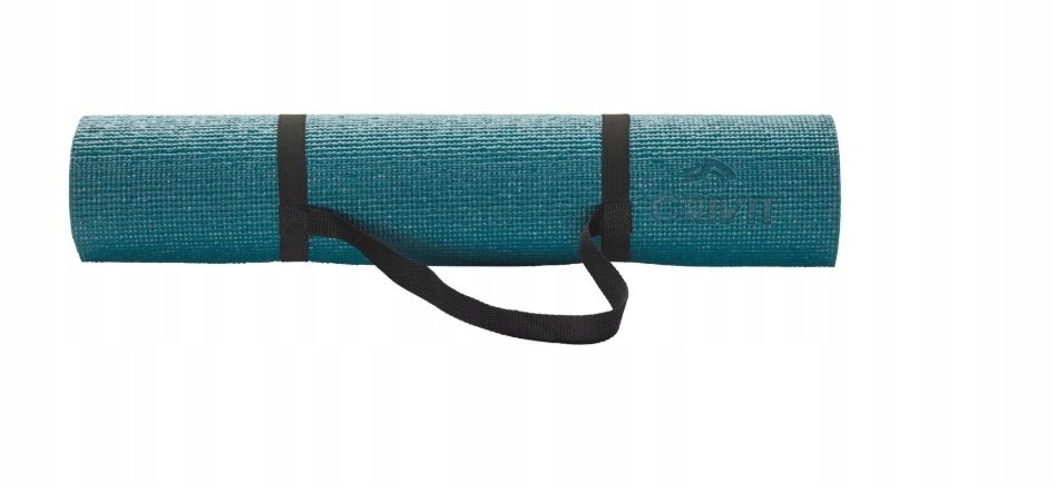 Mata do ćwiczeń Crivit 183 cm x 61 cm, niebieska
