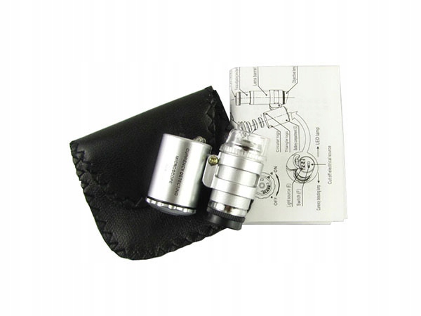 QIKtech Mini Mikroskop precyzyjny lupa zegarmistrzowska 60x powiększenie