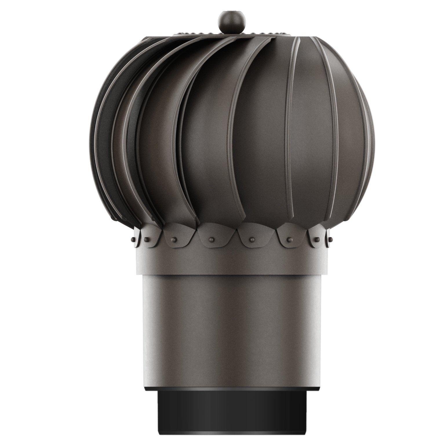 Komínová vložka pro větrání Otočná fi150+REDUKCE 125 Tmavě Hnědá 8019