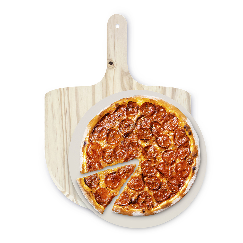 

Kamień Do Pieczenia Pizzy 33 cm Łopatka Zestaw