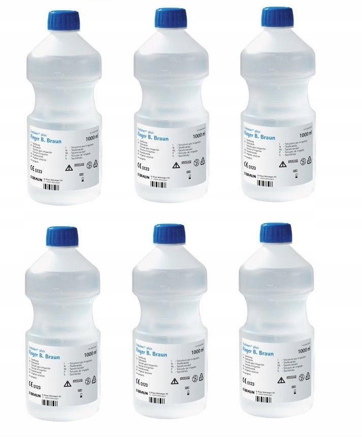 

6x 1000ml (1L) Sól fizjologiczna NaCl 0,9% B.braun